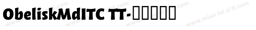 ObeliskMdITC TT字体转换
